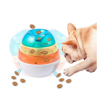 Amazon hot pet puzzle IQ treat ball Interactive Food Dispensing Tumbler Toy Bite Resistant Training Ball for Dogs and Cats