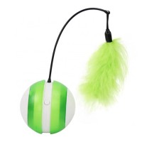 High Quality Interactive Friendly Funny LED Cat Feather Toy Balls Cat Play Toys